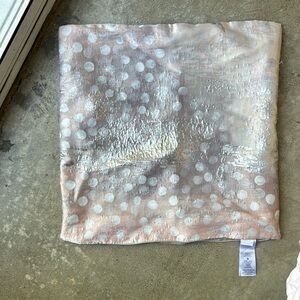 West elm metallic pillow cover